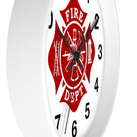 Firefighter Maltese Cross Wall clock