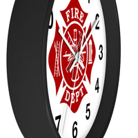 Firefighter Maltese Cross Wall clock