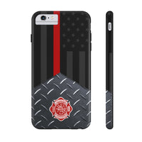 Volunteer Firefighter Maltese Cross & Thin Red Line Tough Phone Cases