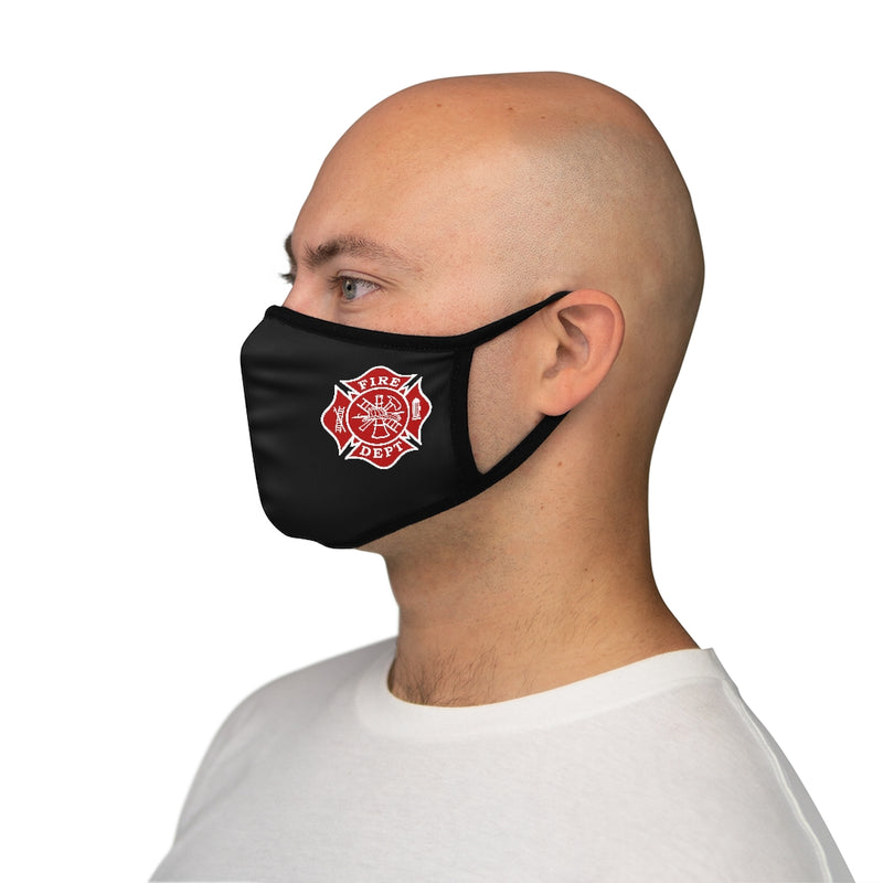 Firefighter Maltese Cross and Thin Red Line Fabric Face Mask