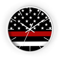 Firefighter Thin Red Line Wall clock