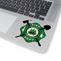 Wildland Firefighter Fire Dept Shape Cut Stickers