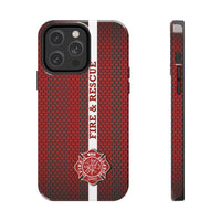 Firefighter Mesh Printed Case Mate Tough Phone Cases - firestationstore.com