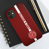 Firefighter Mesh Printed Case Mate Tough Phone Cases - firestationstore.com