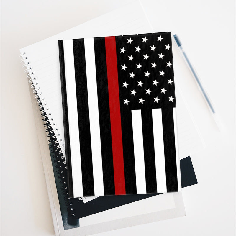 Firefighter Thin Red Line Journal - Ruled Line - firestationstore.com