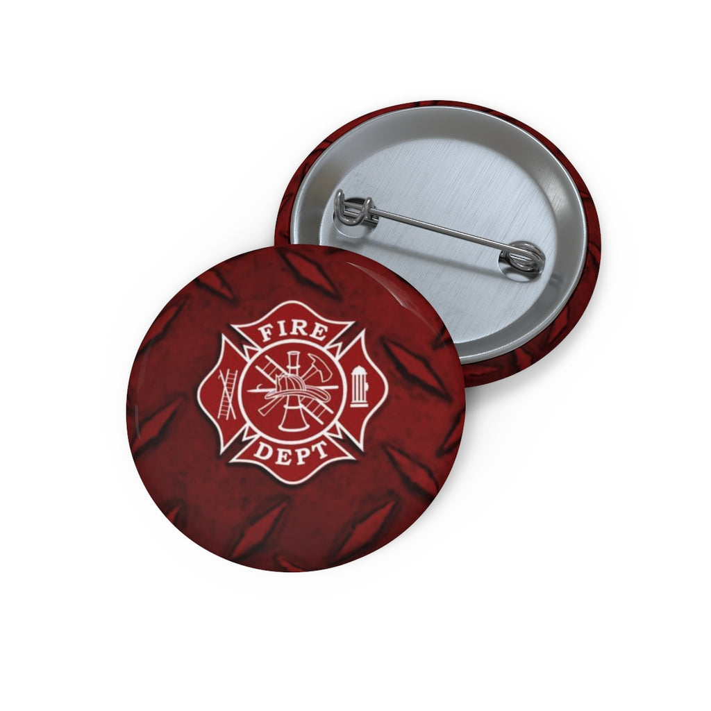 Firefighter Maltese Cross Pin Buttons - firestationstore.com - Accessories