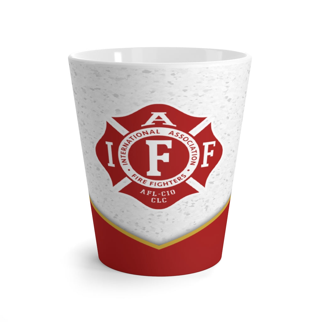 IAFF Maltese Cross with Red & Gold Latte Mug
