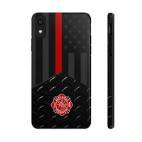 Firefighter Diamond Plate and  Thin Red Line Tough Phone Cases