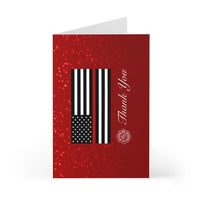 Firefighter Thin Red Line Thank You Greeting Cards (7 pcs)