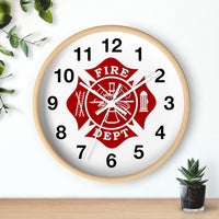 Firefighter Maltese Cross Wall clock