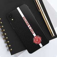 Firefighter Carbon Fiber Printed Case Mate Tough Phone Cases - firestationstore.com