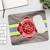 Volunteer Firefighter Jacket Mousepad - firestationstore.com