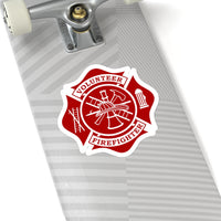 IAFF Maltese Cross Stickers - firestationstore.com - Paper products