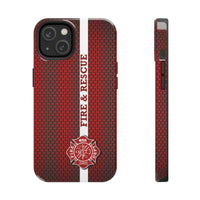 Firefighter Mesh Printed Case Mate Tough Phone Cases - firestationstore.com