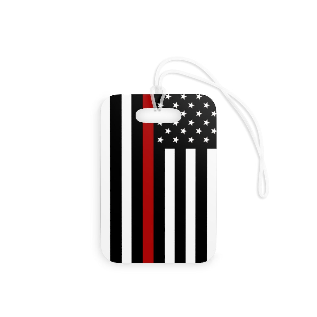 Firefighter Thin Red Line Luggage Bag Tag - firestationstore.com