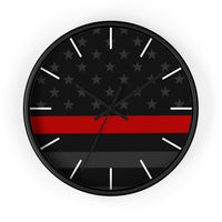 Firefighter Thin Red Line Wall clock