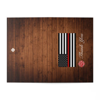 Firefighter Thin Red Line Thank You Greeting Cards (7 pcs)