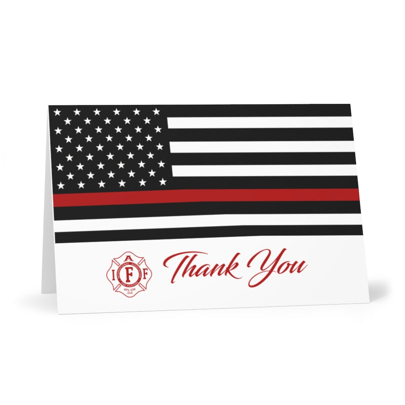 IAFF Thin Red Line Thank You Greeting Cards (7 pcs)