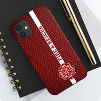 Firefighter Maltese Cross Fire & Rescue Tough Phone Cases - firestationstore.com - Phone Case