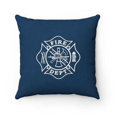 Firefighter Maltese Cross Polyester Square Pillow Case - firestationstore.com - Home Decor