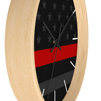 Firefighter Thin Red Line Wall clock