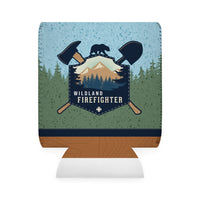 Wildland Firefighter Patch 2 with Stone Background Can Holder