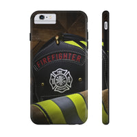 Firefighter Helmet & Jacket Tough Phone Cases