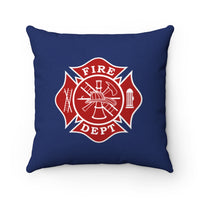 Firefighter Maltese Cross Square Pillow - firestationstore.com - Home Decor