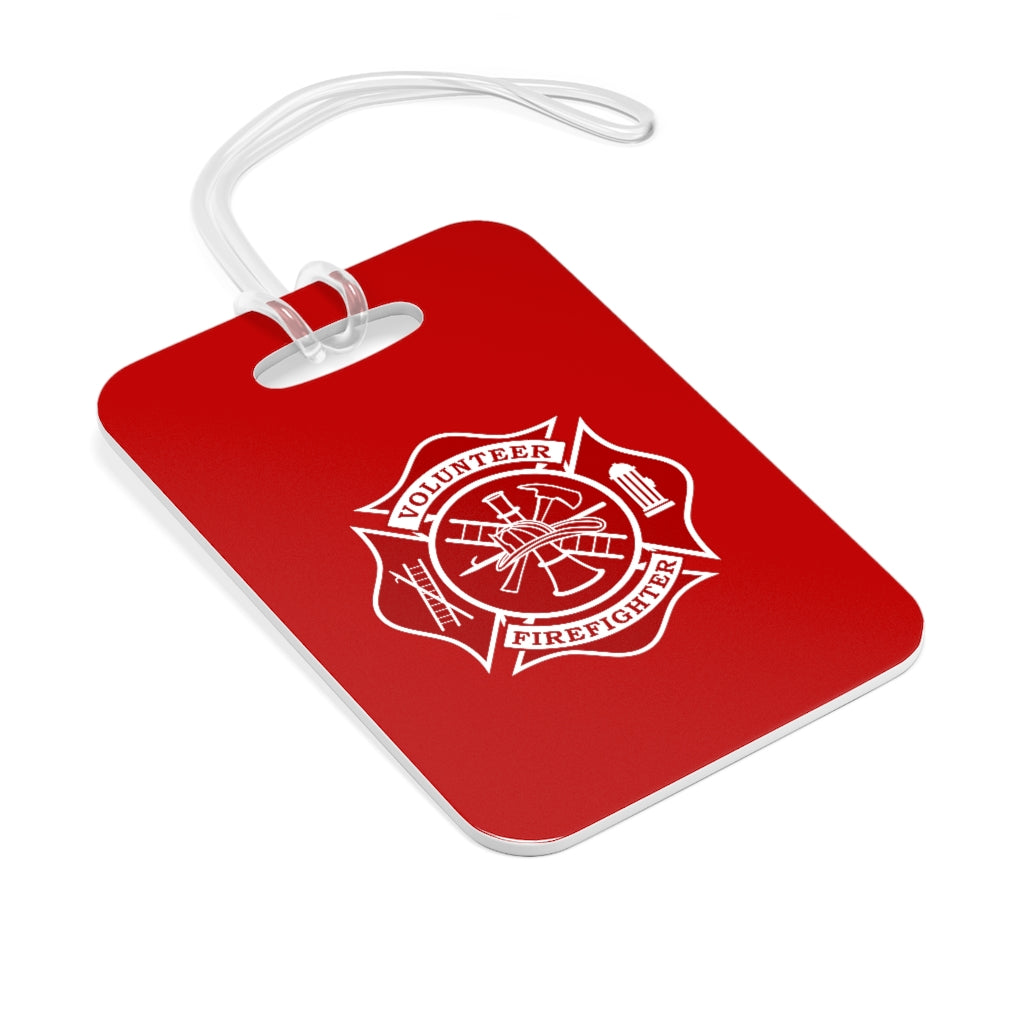 Volunteer Firefighter Maltese Cross Bag Tag - firestationstore.com - Accessories