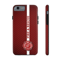 Firefighter Maltese Cross Fire & Rescue Tough Phone Cases - firestationstore.com - Phone Case