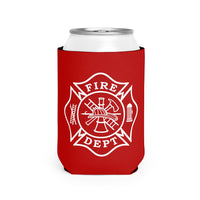 Firefighter Maltese Can Koozie Sleeve