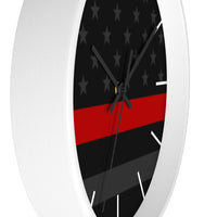 Firefighter Thin Red Line Wall clock