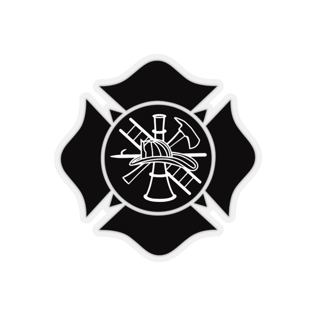 Firefighter Maltese Cross Stickers - firestationstore.com