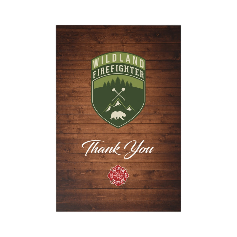 Wildland Firefighter Thank You Postcards (7 pcs)