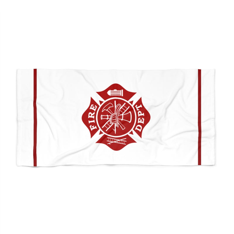 Firefighter Maltese Cross Beach Towel - firestationstore.com - Home Decor