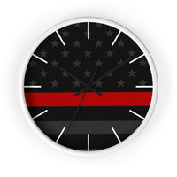 Firefighter Thin Red Line Wall clock