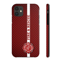 Firefighter Maltese Cross Fire & Rescue Tough Phone Cases - firestationstore.com - Phone Case