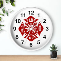 Firefighter Maltese Cross Wall clock