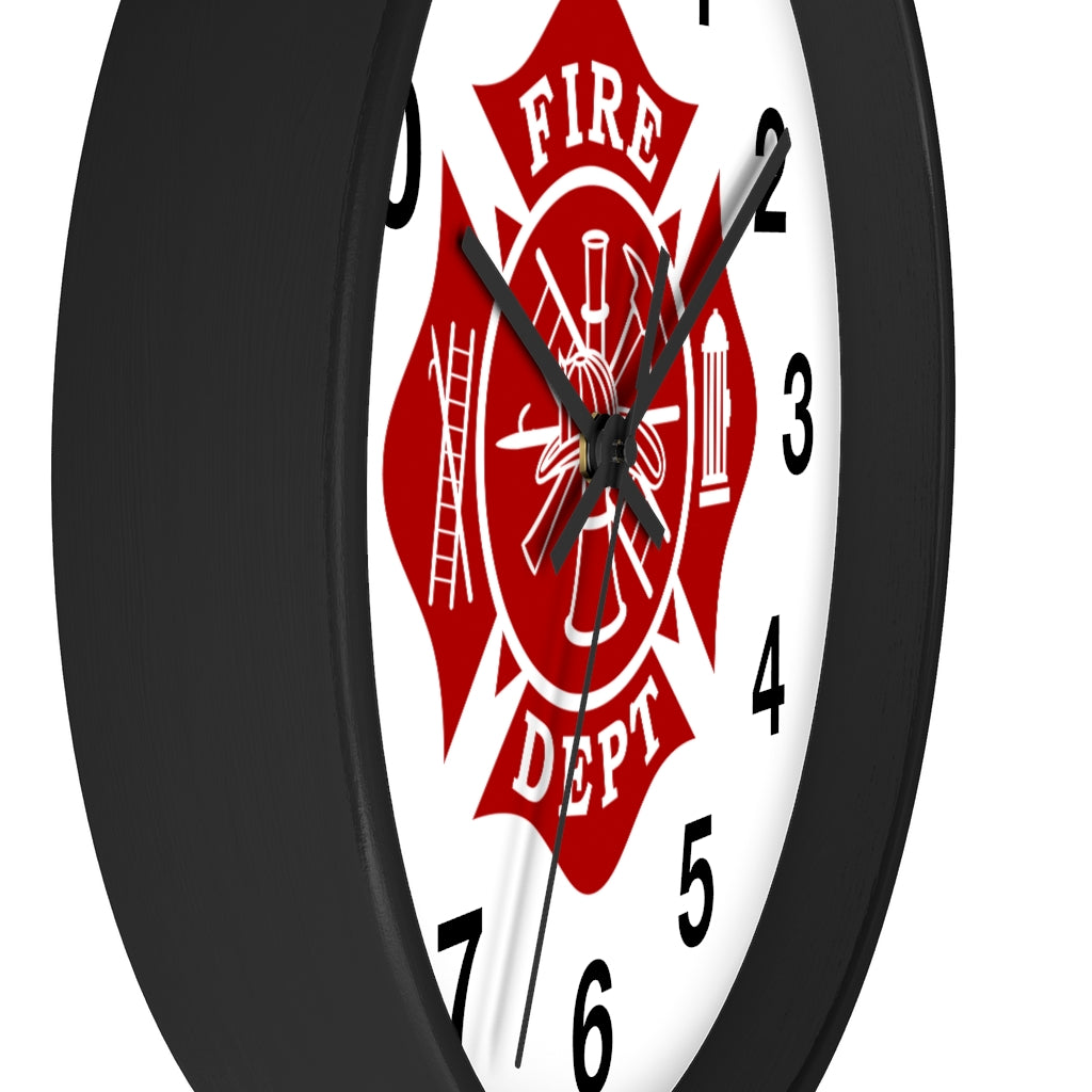 Firefighter Maltese Cross Wall clock