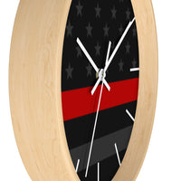 Firefighter Thin Red Line Wall clock