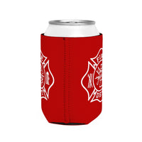 Firefighter Maltese Can Koozie Sleeve