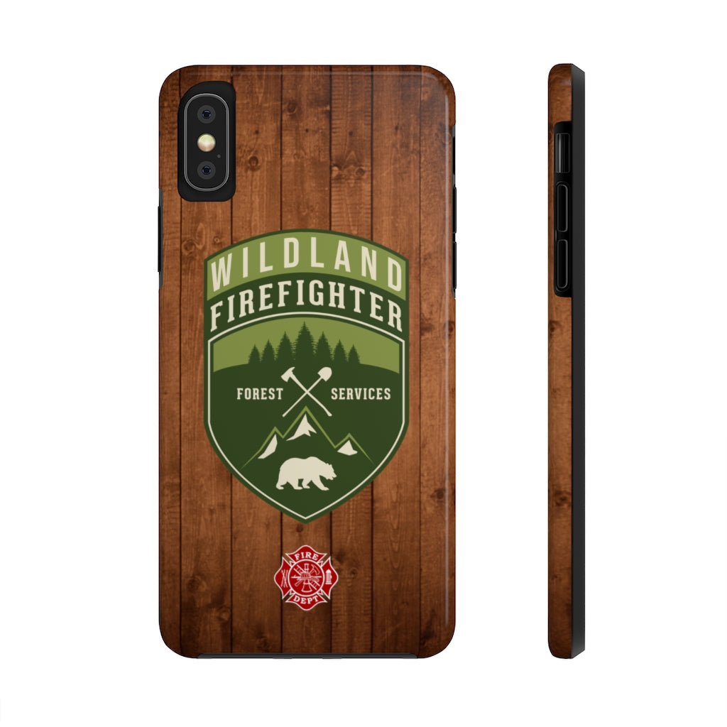 Wildland Firefighter Patch & Firefighter Maltese Cross Tough Phone Cases