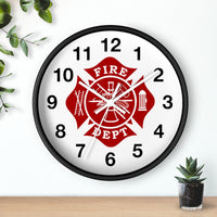 Firefighter Maltese Cross Wall clock