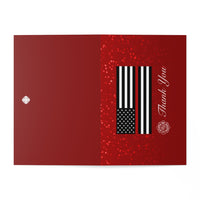 Firefighter Thin Red Line Thank You Greeting Cards (7 pcs)