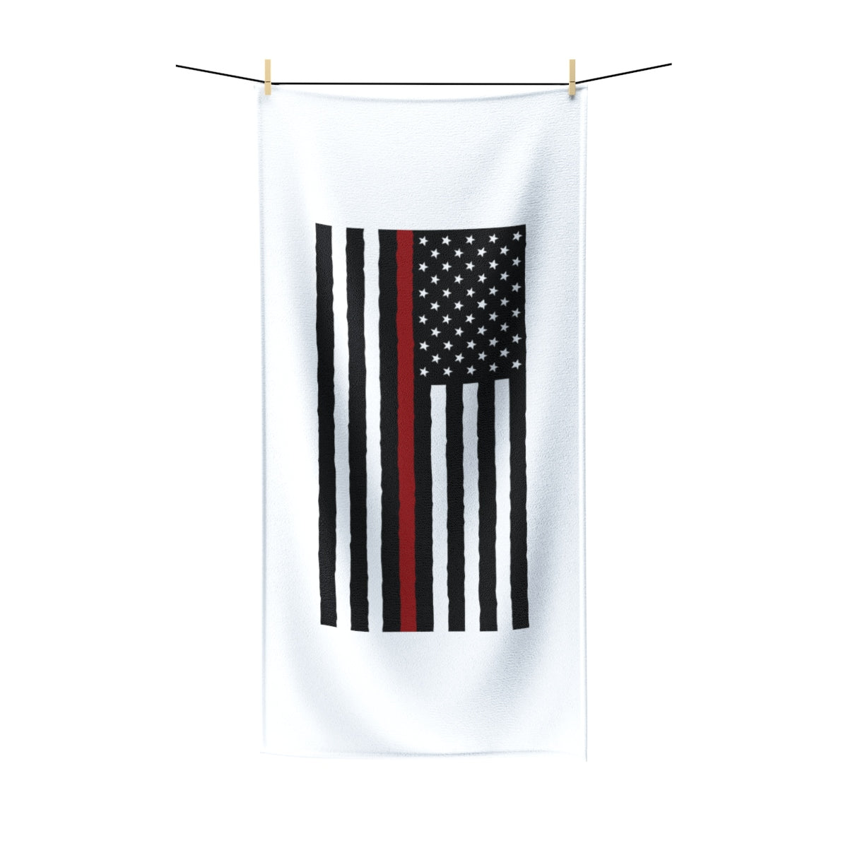 Firefighter Thin Red Line Polycotton Towel - firestationstore.com - Home Decor