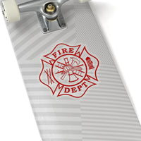 Firefighter Maltese Cross Stickers - firestationstore.com