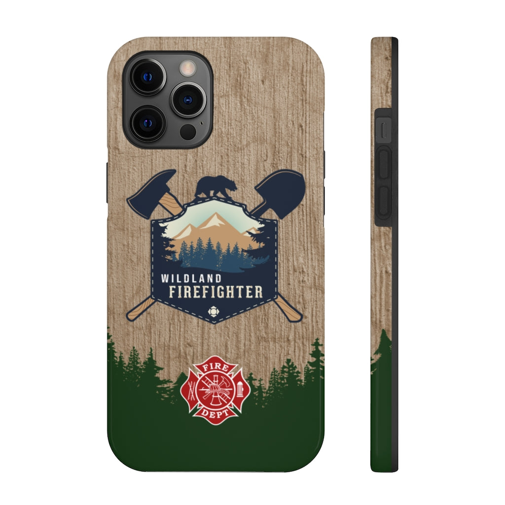 Wildland Firefighter Patch 2 & Firefighter Maltese Cross Tough Phone Cases