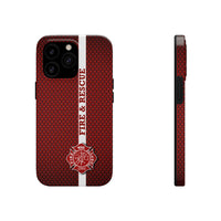 Firefighter Mesh Printed Case Mate Tough Phone Cases - firestationstore.com