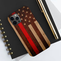 Firefighter Thin Red Line Case Mate Tough Phone Cases - firestationstore.com