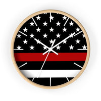 Firefighter Thin Red Line Wall clock